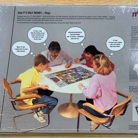 NEW VTG Its Only Money The Board Game 1987 Game of Shopping, Savvy and Spending - Picture 4 of 8